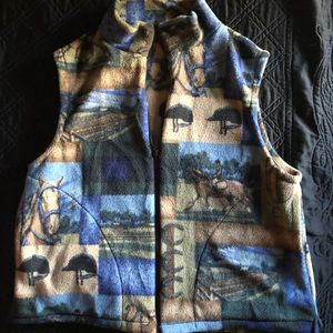 Horse Print Vest